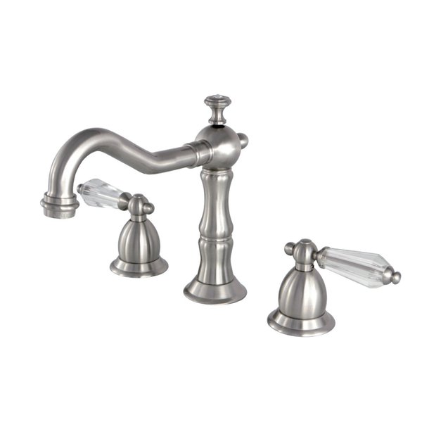 Kingston Brass KS1978WLL 8" Widespread Bathroom Faucet, Brushed Nickel KS1978WLL